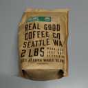 Real Good Coffee Company Whole Bean Coffee - Organic Dark Roast - 100% Arabica Espresso Beans - Strong Coffee Option - 32 Oz (EXP 02/21/26)