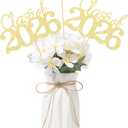 10 PCS Graduation Class Centerpieces Gold Class of 2026 Graduation Centerpieces, 2026 Graduation Centerpieces for Tables Cake Toppers