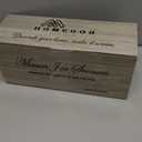 Rustic Wall Sconces Mason Jar Sconces Handmade Wall Art Hanging Design with Remote Control LED Fairy Lights and White Peony, Wall Decor Gift Farmhouse Wall Home Decor Living Room Lights Set of Two (Peony+brown Board)