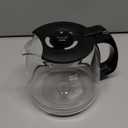 12-Cup Glass Coffee Carafe Replacement Pot Compatible with Mr Coffee, Black & Decker and 12 Cup Carafe Black with Close Handle, Replacement for PLD12, PLD12-RB, PLD12-NP