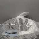 MIXJOY Small Dog Bed Cat Bed with Blanket Attached, Round Hooded Cozy Dog Cave Beds for Small Dogs, Soft Plush Cuddler Puppy Pet Bed, Anti-Slip Bottom, 23inch, Gray