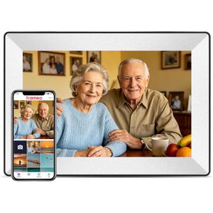 Frameo 10.1inch Digital Picture Frame WiFi Smart Digital Photo Frame 1280 * 800 IPS HD Touch Screen,16GB Memory Auto-Rotate,Share Photos/Videos Instantly via Frameo App from Anywhere