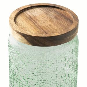 Core Kitchen Acacia & Glass Storage Jar 33.9oz Core Kitchen Acacia & Glass Storage Jar 33.9oz