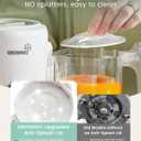 Grownsy Baby Food Maker with Steam Basket, One Step Baby Food Processor Steamer Puree Blender Grinder Mills Machine, Auto Cooking Grinding and Sterili-zing for Healthy Homemade Baby Food, BPA-Free