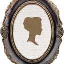 AELS 4x6 Inch Vintage Picture Frame, Elegant Antique Photo Frames with Glass Front, Photo Display, Tabletop Wall Hanging, Gift Ideas, Oval (Walnut)