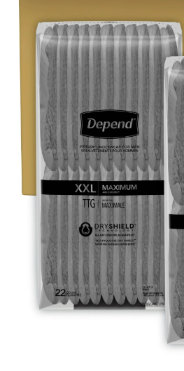 Depend Fresh Protection Adult Incontinence & Postpartum Bladder Leak Underwear for Women, Disposable, Maximum, Extra-Extra-Large, Blush, 22 Count, Packaging May Vary