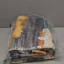 5x7 Area Rug for Living Room,Modern Abstract Burnt Orange Rug,Terracotta and Teal Brushstroke,Washable Rug,Non Slip, Bedroom, Dining Room, Home Office (Orang1)