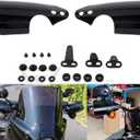 Club Style Handlebar Handguards Upgrade Bracket with Cutouts Compatible with Harley Turn Signals Touring Softail Sportster Dyna 2009+ 2025