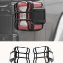 Savadicar Carbon Fiber Taillight Trim Cover for Jeep Wrangler JL JLU 4xe & Gladiator JT 2018Present Rear Light Accent, Exterior Styling Upgrade Accessory