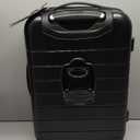 Wrangler Smart Spinner Hardside Luggage, 22-Inch Carry-On, Black