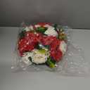 Hotop 12 Pcs Flower Balls Wedding Rose Centerpieces Silk Flower Kissing Balls Arrangement Artificial Hydrangea Florals Bouquet Faux Rose Floral Decoration (Red,White)