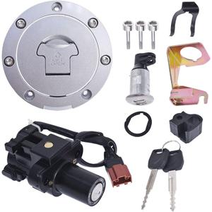 munirater Ignition Switch Fuel Gas Cap Seat Lock Key Set Replacement for 2007-2014 CBR1000RR CBR 600RR