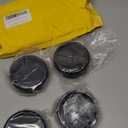 GTownWorks 79mm 3.11in Wheel Center Caps Wheel Center Hubcaps 4 Pack Black Center Cover for Rim, Outer 3.11in/79MM, Inner 2.87in/73MM