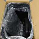 TIPGO Bathroom Trash Can with Lid, 4 Gallon / 15 Liter Small Garbage Can, Press Top Bin, Plastic Wastebasket with Pop-Up Lid for Bedroom, Living Room, Office (Black, 2 Pack)