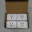 Kasa Smart Plug Mini 15A, Smart Home Wi-Fi Outlet Works with Alexa, Google Home & IFTTT, No Hub Required, UL Certified, 2.4G WiFi Only, 4-Pack(EP10P4) , White