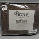 Bare Home Full Sheet Set - 1800 Ultra-Soft Microfiber Full Bed Sheets - Double Brushed - Deep Pockets - Easy Fit - 4 Piece Set - Bedding Sheets & Pillowcases (Full, Cocoa)