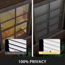 UNISHADES No Drill Blinds for Windows 1" Vinyl L-Shaped Slats Cordless Mini Blinds for Home, for Window Size 32" W 64" H White