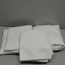 MEISHANG Extra Deep Pocket King Sheets Cotton - 1000 Thread Count Sheets - Fits 18"-24" in Deep Mattress,100% Egyptian Cotton,Sateen Weave, Soft & Breathable - 4 Piece (King, White)