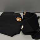 Supet Dog Rear Leg Sleeve to Stop Licking, TPLO Recovery Sleeve After Surgery for Post Surgery, ACL, Leg Wound Protection, with Belly Opening for Male Female Dogs(Matte Black,L)