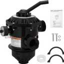 272526 Sand Filter Multiport Valve Replacement for Pentair 262506 1-1/2 Inch 6-Way Clamp Style, Compatible with Tagelus/Sand Dollar/Meteor Pool Sand Filter, Multi Port Valve