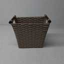 Whitmor Waste Basket with Wood Handles