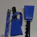 Cow Bells with Wrist Strap - Cowbell with Handle 2pcs, Customizable Cowbells for Sporting Events, for Football Games,Chimes, Percussion, Musical Instruments, Call Bell, Farm Ranch (blue)