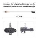 Oxygen Sensor Upstream Downstream Compatible with Silverado Sierra 1999-2002 C1500 K1500 1996-1999 234-4018 234-4012 2Pcs