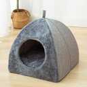 EUBUY Cat House - Cat Bed for Indoor Cats Cute Triangle Cat's Nest Soft and Comfortable Cat's Nest with Antiskid Bottom for Cats Small Dogs Indoor and Outdoor