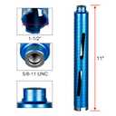 SALI Diamond Core Drill Bits 1 1/2" Diameter 10"/254mm Drilling Depth 5/8-11" Thread Core Bit Turbo Laser-Welded Segments for Cured Concrete with Brick, Block, Masonry, with Two Adapters