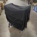 Black Chair Cover, Size 20x38x28"