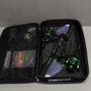 Ghosthorn Fishing Rod and Reel Combo Graphite Telescoping Fishing Pole Portable Travel Kit with Carrier Bag for Freshwater Saltwater (6 ft)