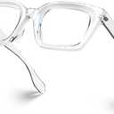 VISOONE Chunky Square Blue Light Blocking Glasses with Anti Computer Glare for Working Women Men MONTANA (Coco Tortoise)