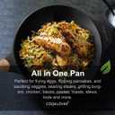 Nonstick Woks And Stir Fry Pans Die-cast Aluminum Scratch Resistant 100% PFOA Free Induction Wok pan with Lid 12.6 Inch - Black