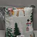 Christmas Duvet Cover Queen Size Set - Extra Soft Queen Duvet Cover with 2 Pillow Shams - Holiday Xmas Bedding with Zipper Closures and Ties - Comfy, Cozy, Breathable Bed Set, Green Tree