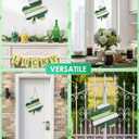 HAYVAN St Patricks Day Door Decorations Set - Wooden Shamrock Sign & Hanging Door Knob Handle Decor (Lucky Irish Happy St. Patrick's Day Wreath), Hanging Decoration for Front Door and Wall Decor