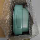 4.3" Retro Analog Alarm Clock  Silent Non Ticking  Gentle Wake  Beep Sounds  Increasing Volume  Battery Operated Snooze and Lighted on Demand  Retro Green