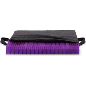 Purple Double Seat Cushion | Pressure Reducing Grid Designed for Ultimate Comfort | Designed for Office Chairs | Made in The USA