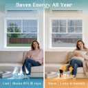 Haton Window Privacy Film One Way Window Tint for Home, Sun UV Blocking Heat Control Reflective Mirror Film, No Glue Static Cling See Out Not in Glass Door Covering, Silver, 29.5" x 78.7"
