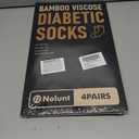 Diabetic Socks for Men,4 Pairs Low Cut Bamboo Viscose Wide Mens Diabetic Socks Size 9-12 10-13(Deep Grey+Brown+Beige+Black-Large)