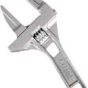 Adjustable Wrench, Wide Jaw 6-68 mm Large Opening Bathroom Aluminum Alloy Spanner Wrenches, Shank Plumber, Mini Spanner Repair Tool for Bathroom, Washbasin, Tube Nut Disassembly (COLOR:Silver)