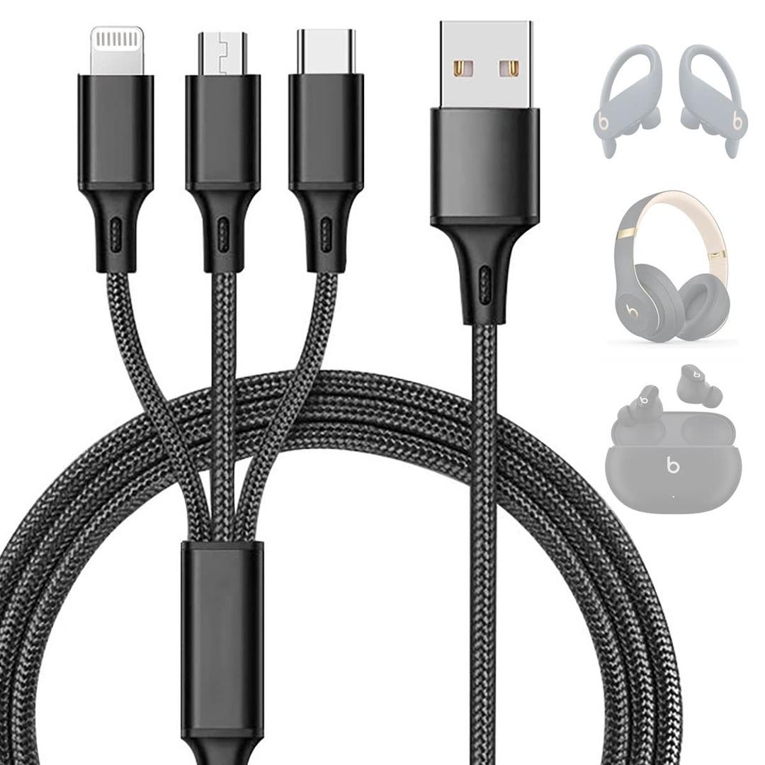 Abysssea for Beats All Series Charger Cable, Charging Cord for iPhone 14 14pro, Powerbeats Pro, Beats Studio Buds Earbuds, Beats Fit Pro, Beats Flex, Beats Solo3 Headphones, Studio3, Pill+ Speakers