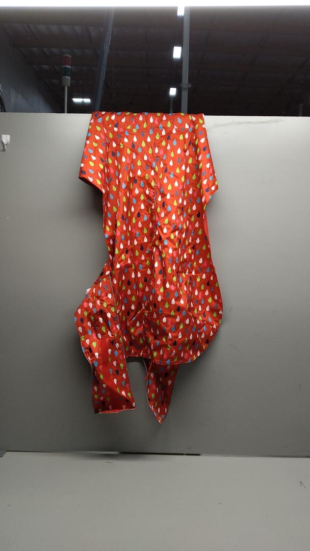 Colorful Droplet Print Kitchen Cooking Apron, XXXL