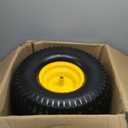 2Pcs 20x10.00-8 Tubeless Lawn Mower Tire and Wheel, 3/4" Borehole, 3/16" Keyway, 3.5" Offset Hub, Replacement for 20x10-8 nhs Riding Lawn Mower and Tractor Rear Tire and Wheel, 20x10x8 Tires, 4 Ply