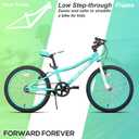 HILAND 20 Inch Kids' Bicycles Mountain Bike for Boys, Girls 5+ Years Old, Single Speed Kids Bicycles with Dual Handbrakes, Child Bike | Kids Bicycles, Dual Handbrakes, Kickstand