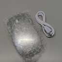 Kovess Wireless Bluetooth Mouse for Mac Air MacBook Pro Laptop PC Pad Optical Rechargeable Silent Mouse with Jiggler Mode Dual Mode Switch Bluetooth 5.2/3.0 and 2.4G USB-A & USB-C Receiver Silvery