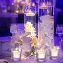 Nuanchu 30 Pcs 1.5'' Valentines Unscented Floating Candles Bulk for Centerpieces Votive Floating Cylinder Vases Candles for Wedding Party Anniversary Christmas Thanksgiving Party Gifts Decor