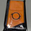 for Samsung Galaxy S25 Ultra Case with Slide Camera Cover and Rotating Kickstand Ring, Slim Magnetic Shockproof Accessories Phone Case for Samsung S25 Ultra (Orange)