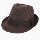 Unisex Fedora Hat Classic Trilby Hats Short Brim Manhattan Gangster Jazz Hat Timelessly Felt Stripe Fedora Dress Hats