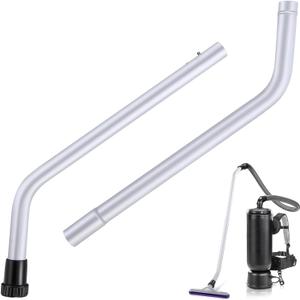 Vacuum Wand Replacement, 2 Piece Aluminum S-Wand Compatible with Proteam Backpack, Commercial Vacuum Parts & Accessories, Also Compatible with Hoover Backpack C2401, Fit 1.5'' Hole