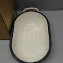 Enameled Cast Iron Sourdough Bread Oven, Dutch Oven, Loaf Cast Iron Bread Pan for Homemade Bread Baking, Meatloaf Pan with Lid, 5QT, Pink